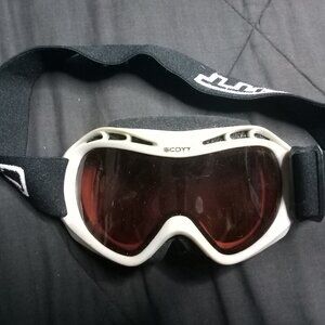 Vintage Scott Ski Snowboard Goggles White